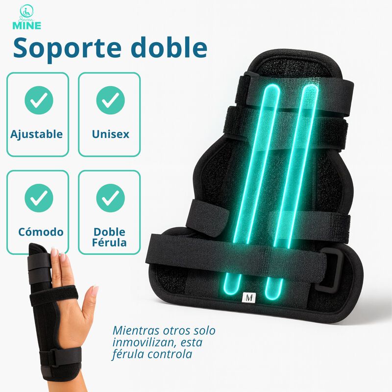 F&eacute;rula para Dedo Me&ntilde;ique o Anular |Doble Soport... image number null