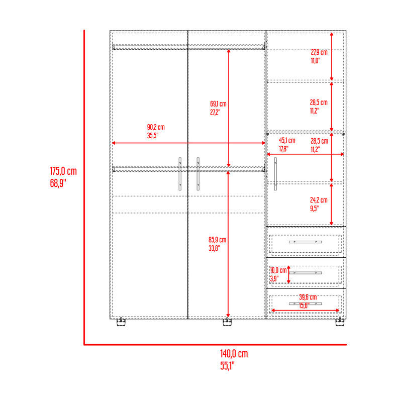 Closet Atenas Milan M&uacute;ltiples Entrepa&ntilde;os Virtua... image number null