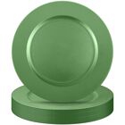 Platos cargadores Tanlade 33cm verde, pack de 12
