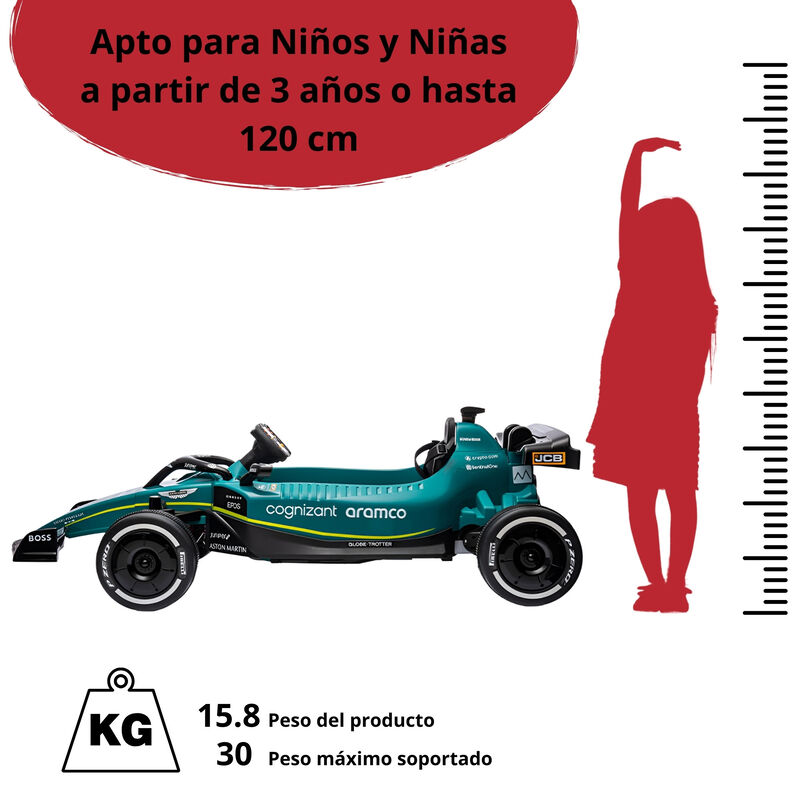 Montable Electrico para Ni&ntilde;os Formula 1 con Con... image number null