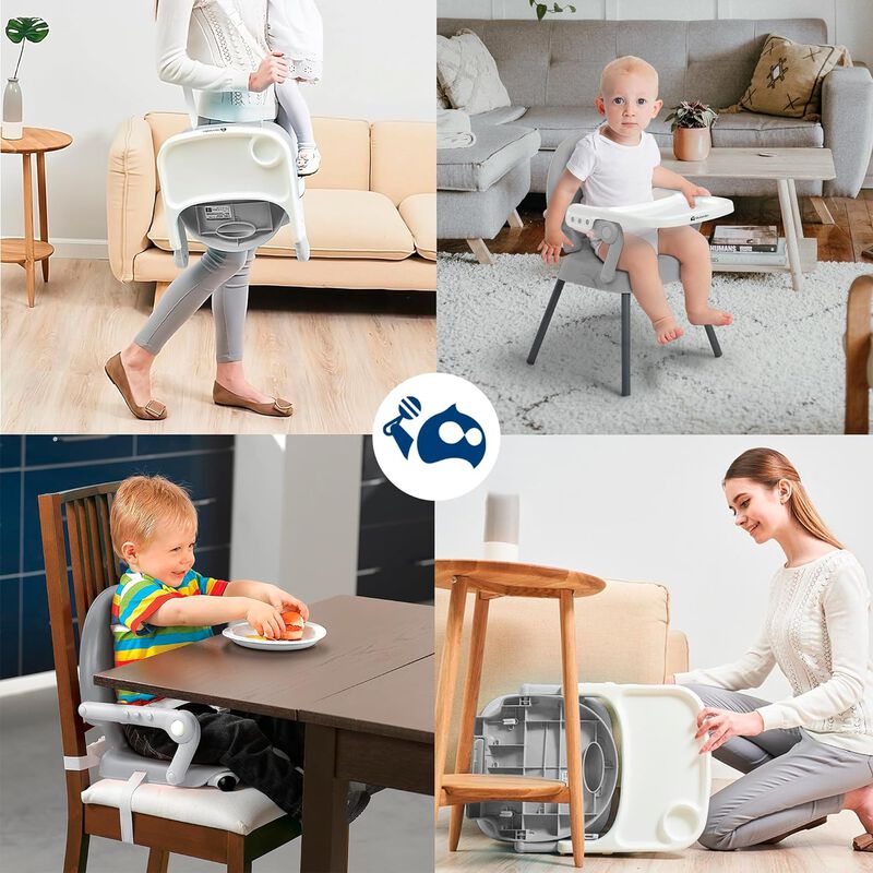 Silla para Bebé Ajustable Gris Periquera Bluela... image number null