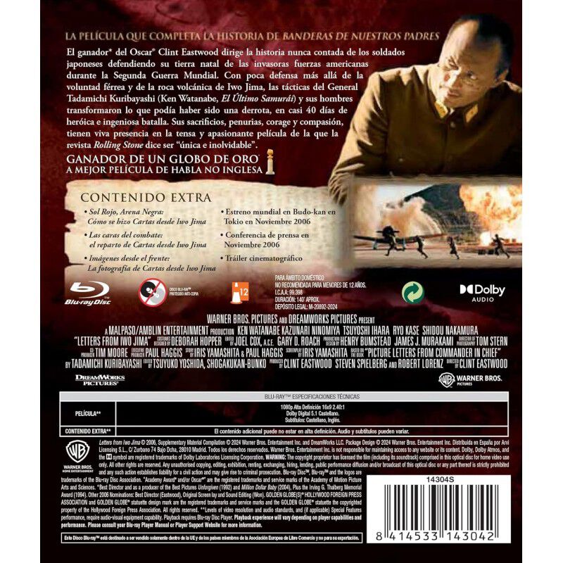 Cartas desde Iwo Jima [Blu-ray] (2006) Letters ... image number null