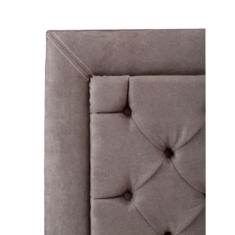 Cabecera Matrimonial Dicasa Mary Gris Oscuro image number null