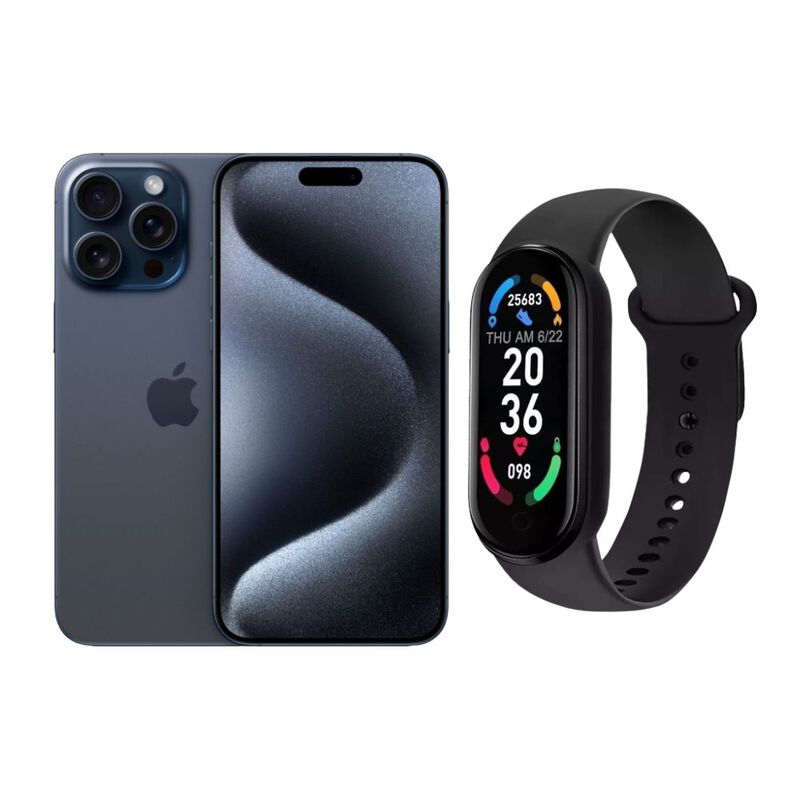 iPhone 15 Pro Max 256GB Azul E-SIM Reacondicion... image number null