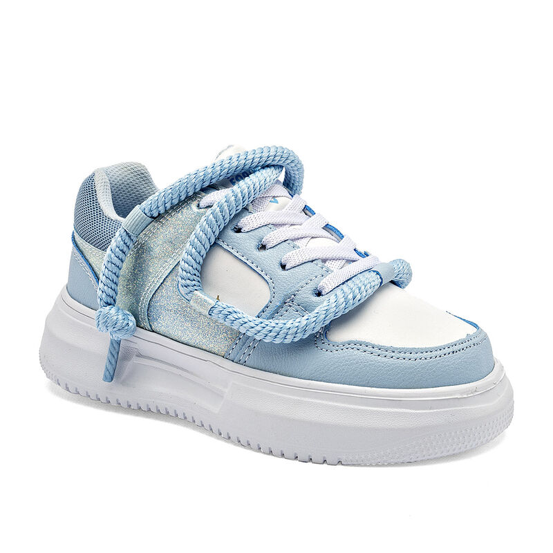 Lycht Tenis urbano para ni&ntilde;a. Azul blanco image number null