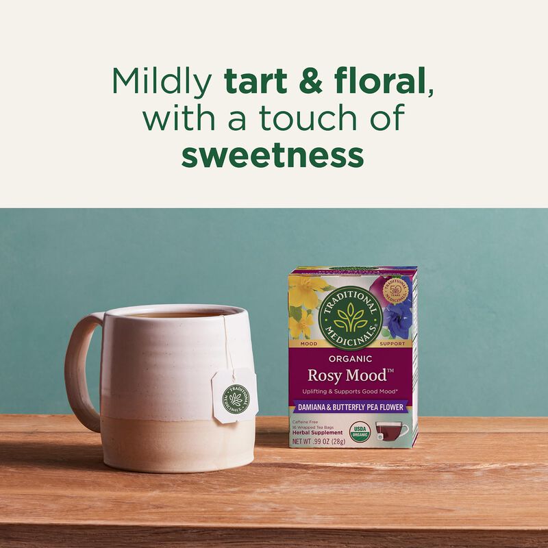 T&eacute; Traditional Medicinals Rosy Mood &ndash; 16 Bolsas image number null