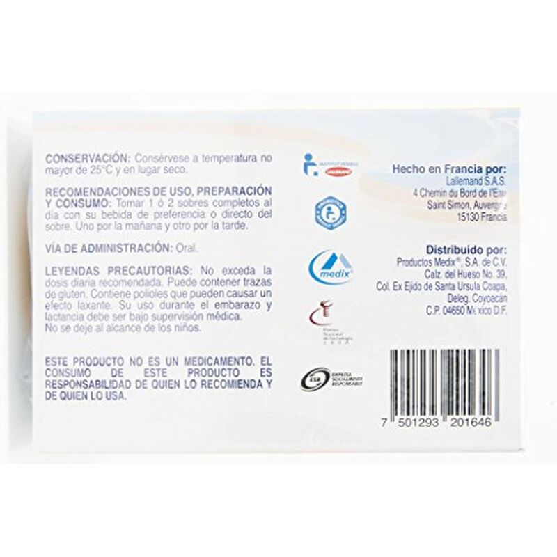 SENEX3 SUPLEMENTO ALIMENTICIO PROBI&Oacute;TICO 30 SOB... image number null