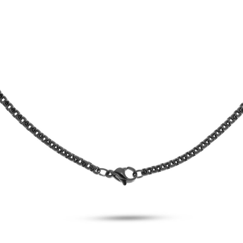 Gargantilla Con Cruz De Acero Con Zirconias En ... image number null