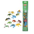 Tubo Natural Toy Wild Republic Frog Con 12 Figuras De Anfibios