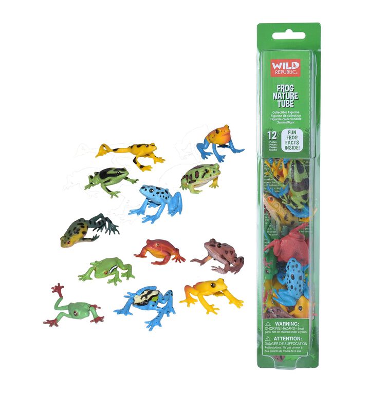 Tubo Natural Toy Wild Republic Frog Con 12 Figu... image number null