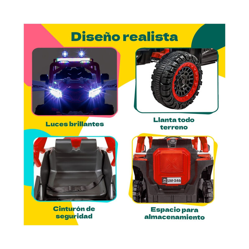Camioneta Montable Electrica Buggy 6v Ni&ntilde;os Con... image number null
