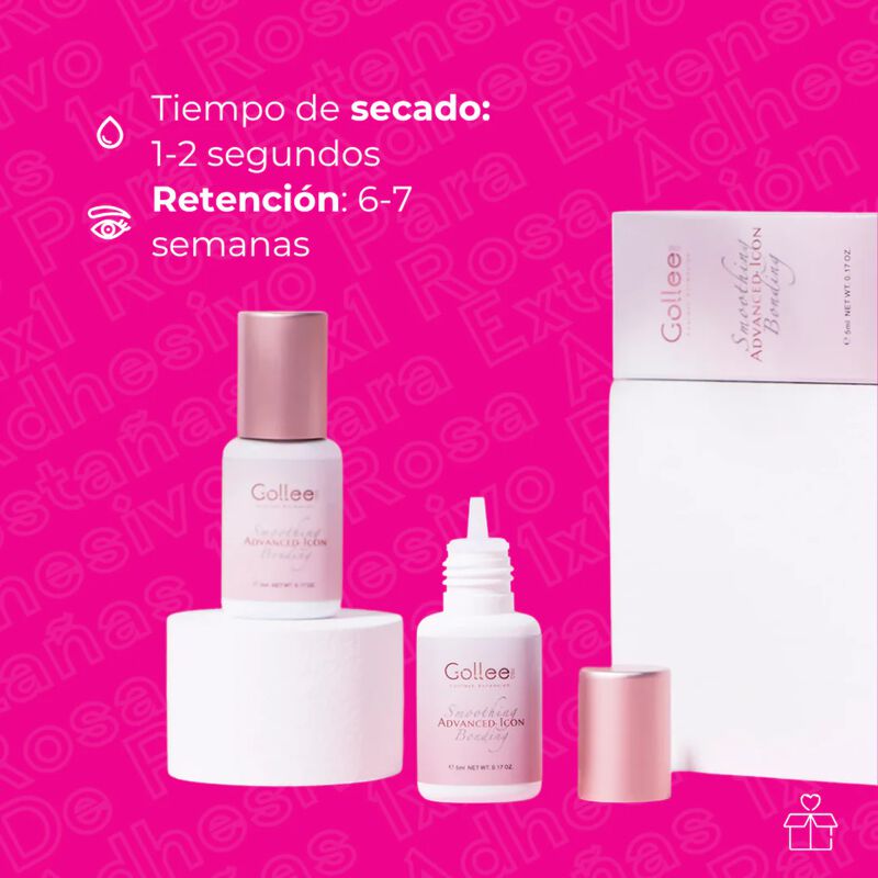 Adhesivo Extensiones de Pesta&ntilde;as Pink Clear Bon... image number null
