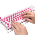 Adhesivos Para Teclado Majeree De 64 Piezas, Rosa, Reutilizables Para U&ntilde;as Largas
