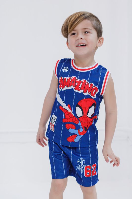 Conjunto Marvel Azul  (camiseta Y Shorts) Talla... image number null