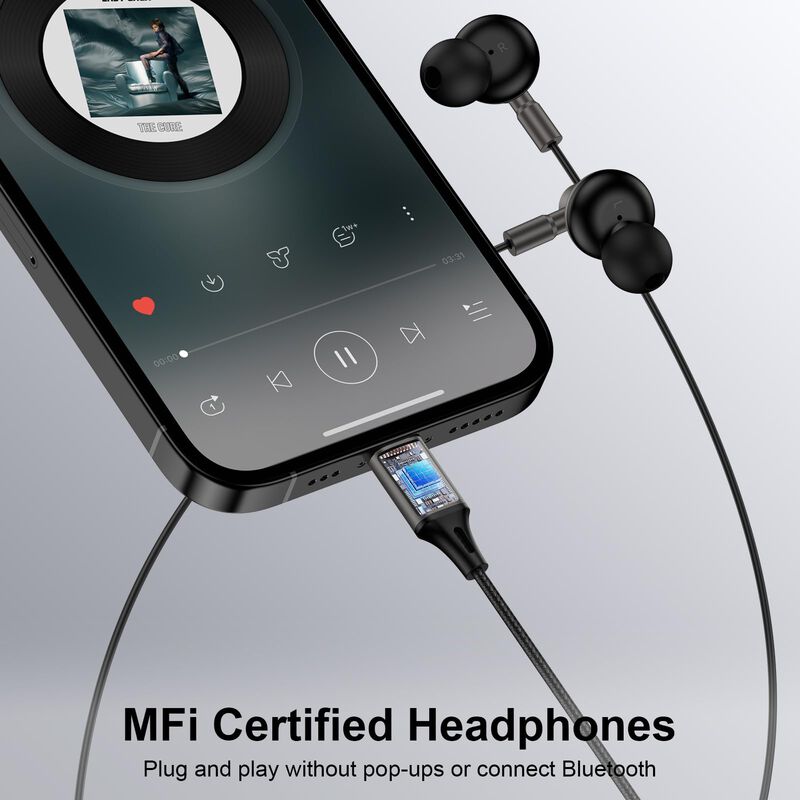 Auriculares Zacenei con Cable Magn&eacute;tico Lightni... image number null