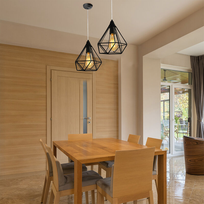 Lámpara Colgante Vintage Negra Mil Luces image number null