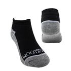 Fruit of the Loom 5 Pares de Tines para Niño, Color Negro con Planta Jaspe ,Talla Chica, Afelpados