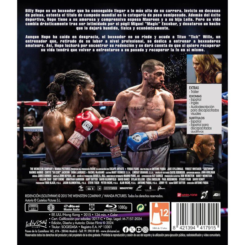 Redenci&oacute;n [Blu-ray] (2015) Southpaw image number null