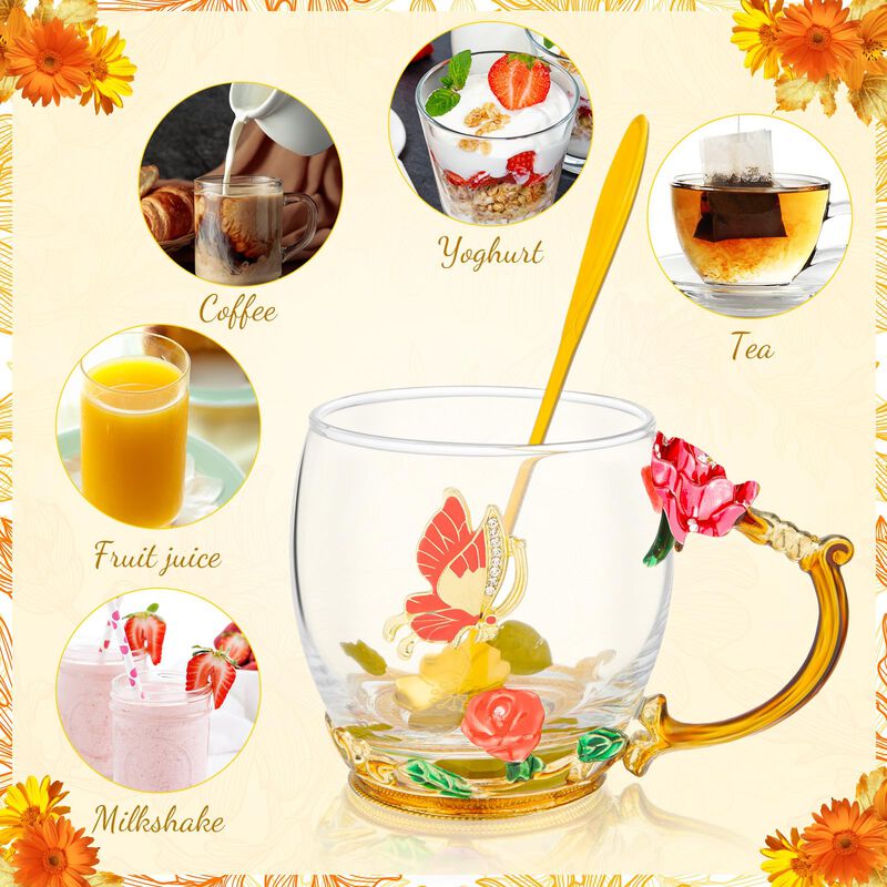 Juego De 2 Tazas De T&eacute; Tioncy De 320 ml, Rosa C... image number null