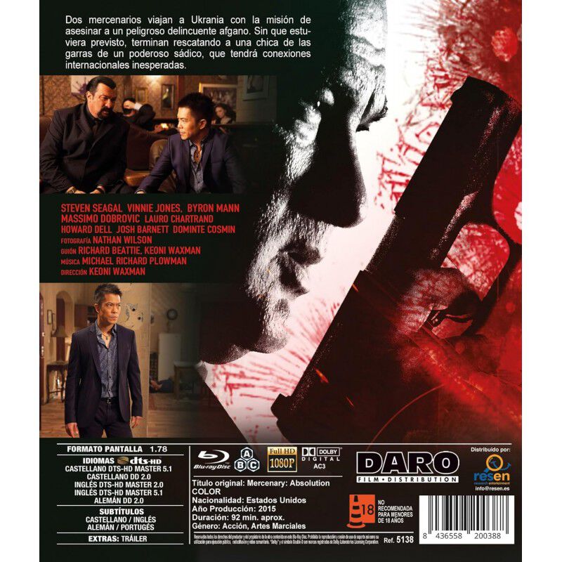 El Mercenario: Absoluci&oacute;n [blu-ray] (2015) Abso... image number null