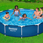 Alberca Rígida Estructural Redonda Azul 1 Modelo con Bomba de Filtrado y Filtro 3.66Mx76cm Caja 1