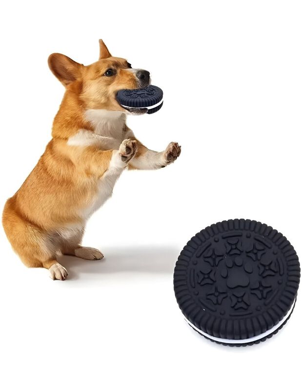 Juguete De Goma En Forma De Oreo Para Perros El... image number null