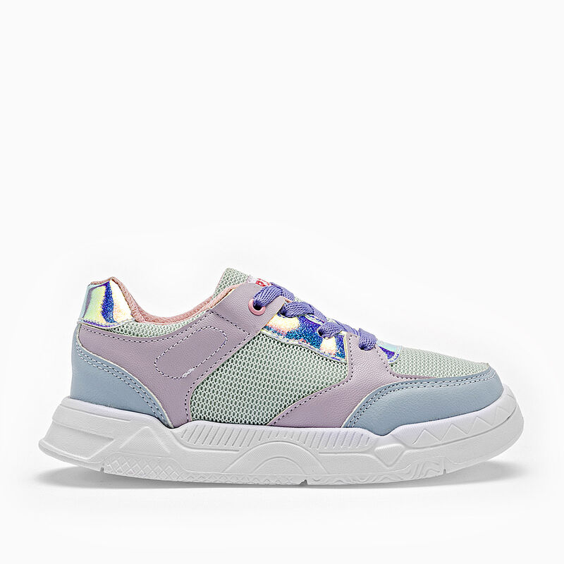 Tres-A tenis para ni&ntilde;a verde multicolor cod 140... image number null