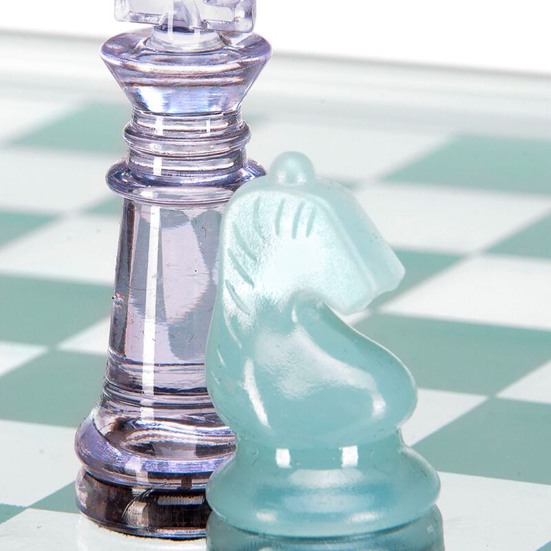 Ajedrez y Damas Inglesas  Tablero de Cristal image number null