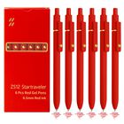 Bol&iacute;grafos De Tinta Gel Yoxmjdb 0,5 mm Rojo - Juego De 6, Escritura Suave