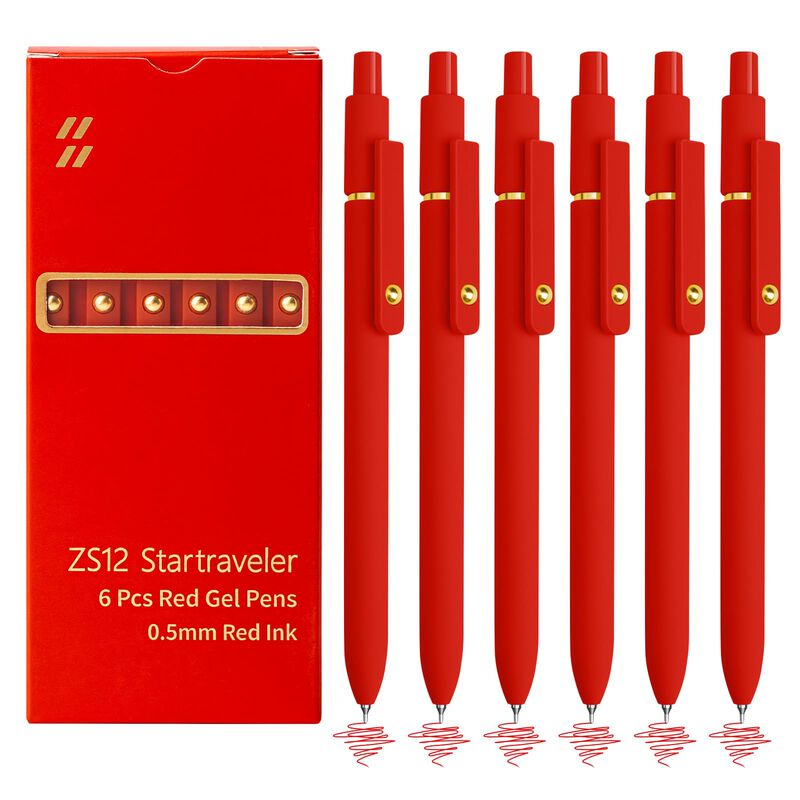 Bol&iacute;grafos De Tinta Gel Yoxmjdb 0,5 mm Rojo - J... image number null
