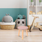 Banquito de Madera para Ni&ntilde;os- Redondo - Rosa