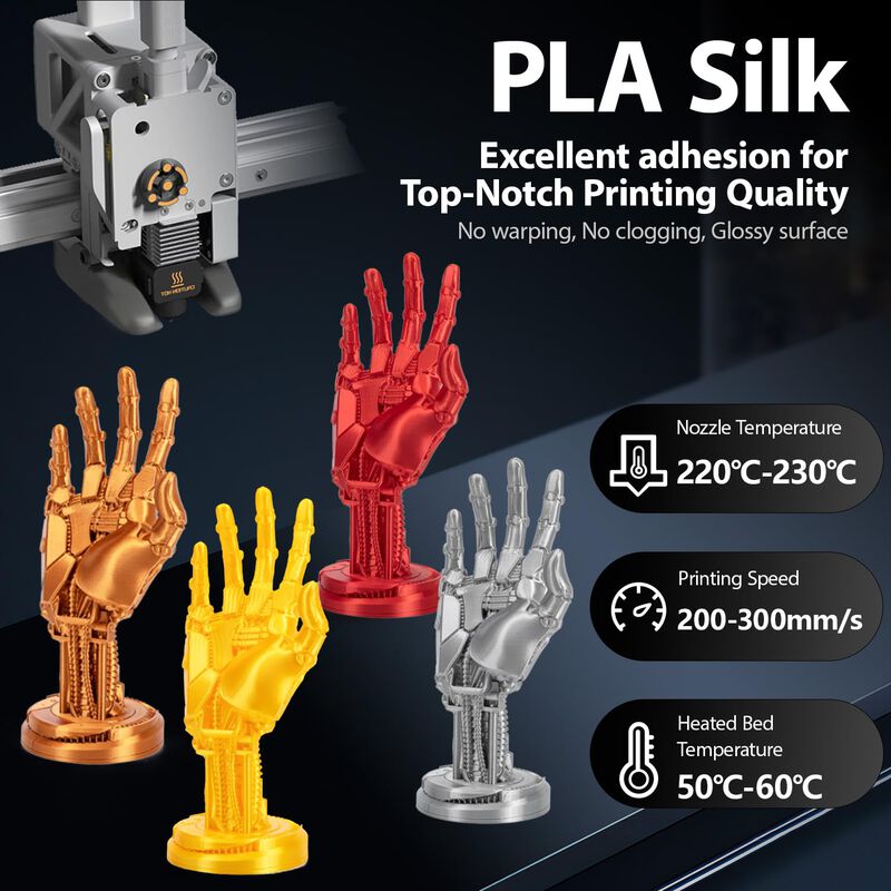 Filamento Pla Toksen3d 1.75 mm 1 kg Rosa Brilla... image number null