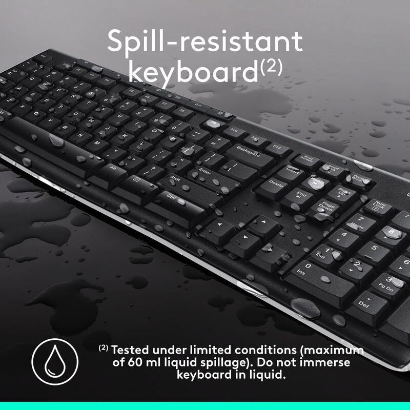 Combo De Teclado Y Rat&oacute;n Inal&aacute;mbricos Logitech ... image number null