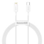 Cable de Carga Rápida Tipo-C a Lightning PD 20W de 1m Blanco