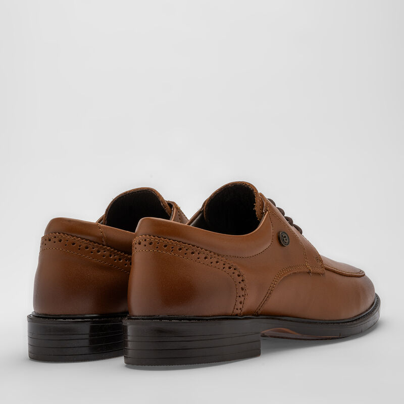 Audaz Zapato Casual De Piel Para Ni&ntilde;o Camel Cod... image number null