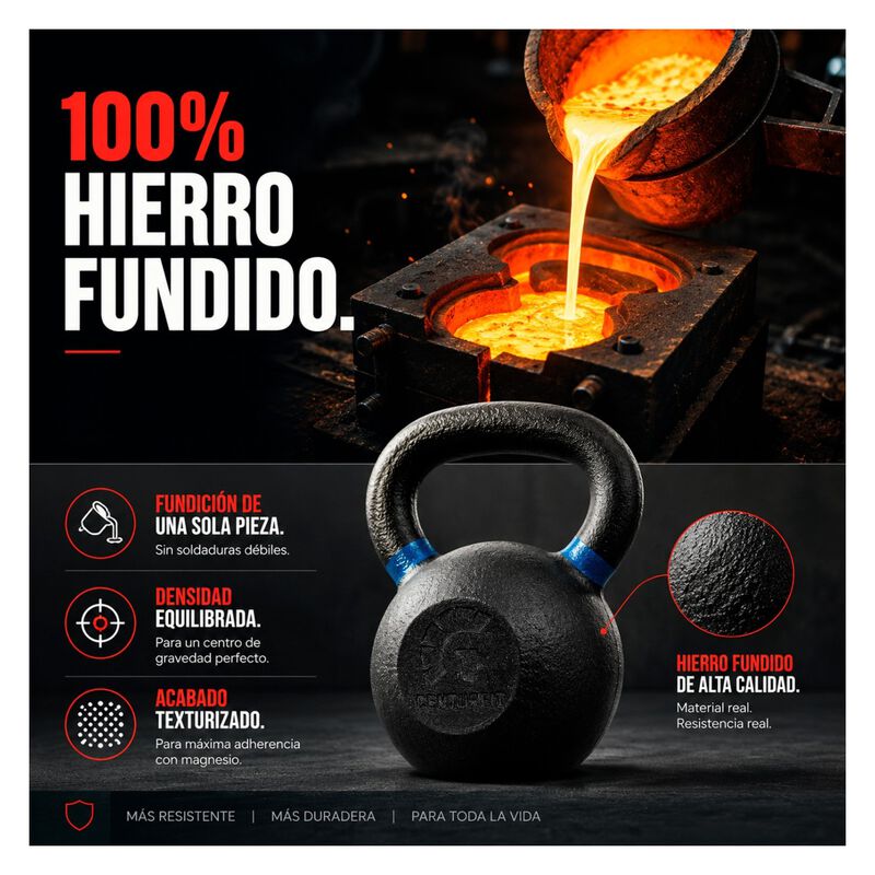 Pesa Rusa Kettlebell 44 Lb Hierro Fundido Cross... image number null