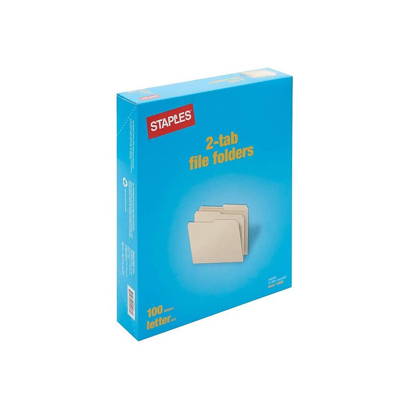 Carpetas De Archivos Staples 116855 Letter 2 Ta... image number null