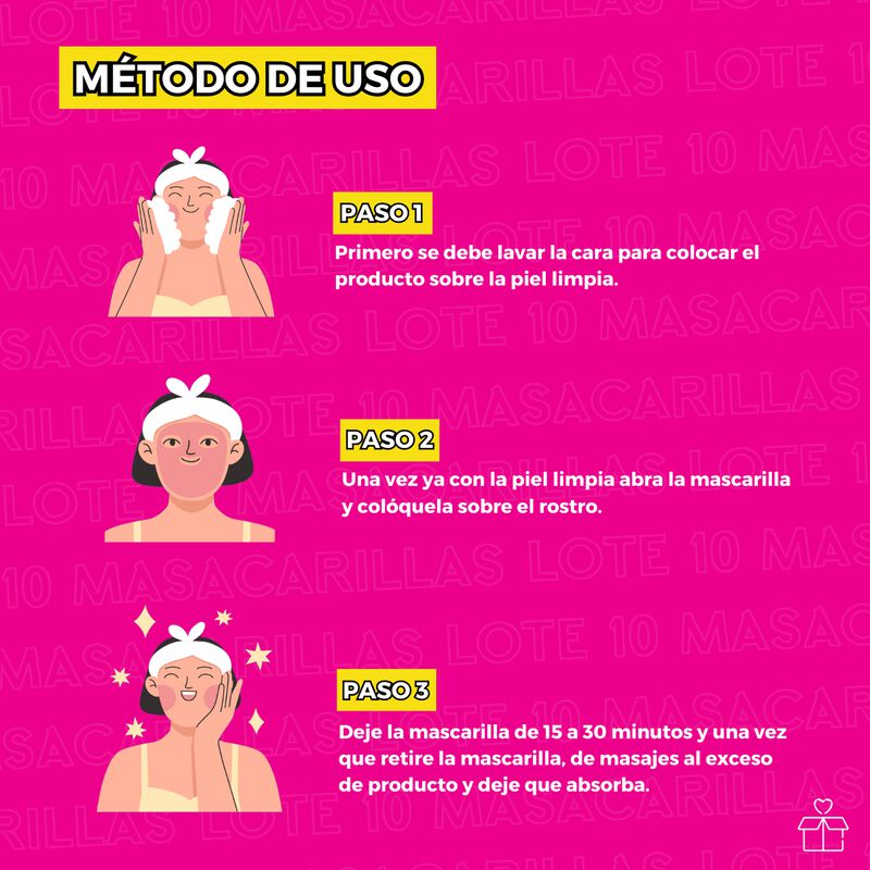 Set de 50 Mascarillas Faciales Col&aacute;geno e Hidra... image number null