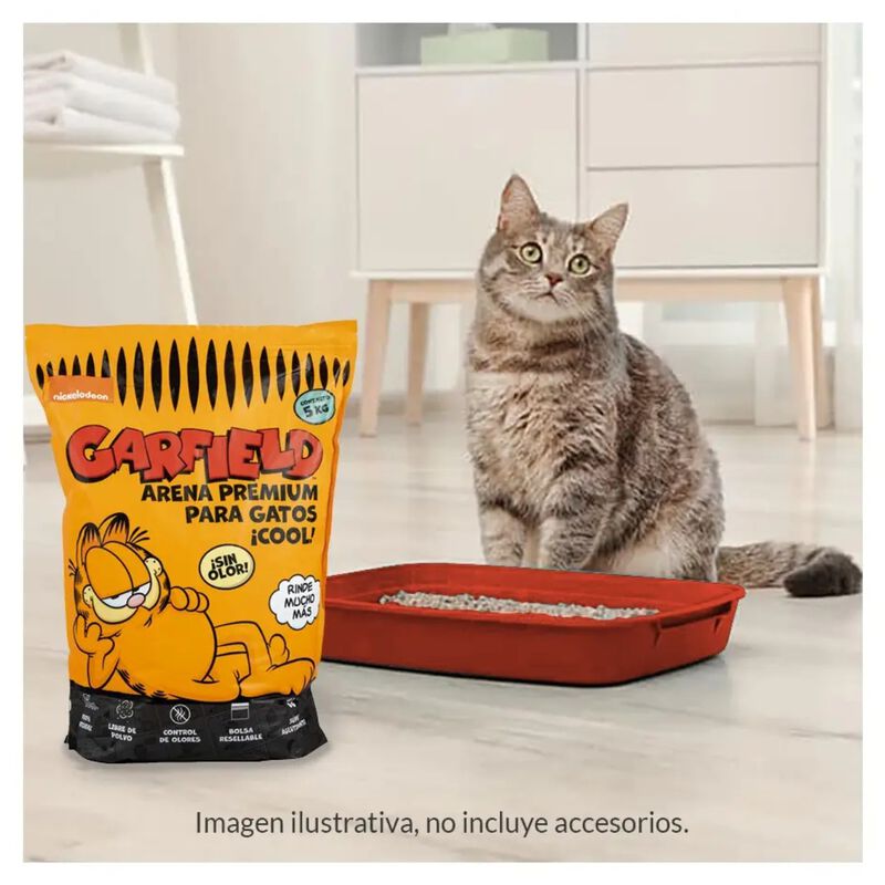 Arena Premium Para Gatos &iexcl;cool!, Garfield 5 Kg image number null
