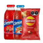 Clamato Cubano 473 Ml + Clamato 473 Ml + Sabritas