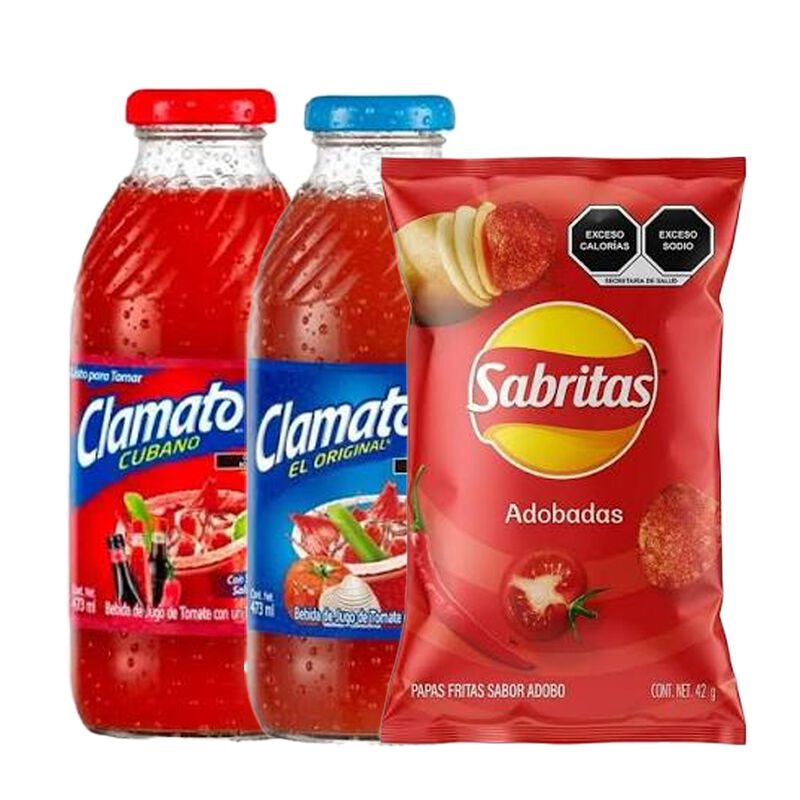 Clamato Cubano 473 Ml + Clamato 473 Ml + Sabrit... image number null