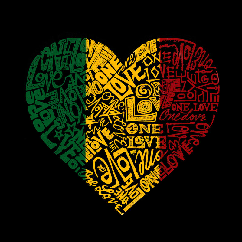 Camiseta De Cuello En V Para Mujer - One Love- ... image number null