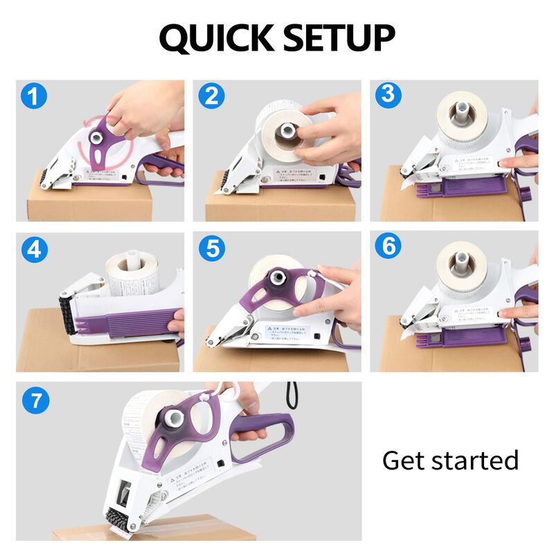 Dispensador De Etiquetas Zonepack Manual Redond... image number null