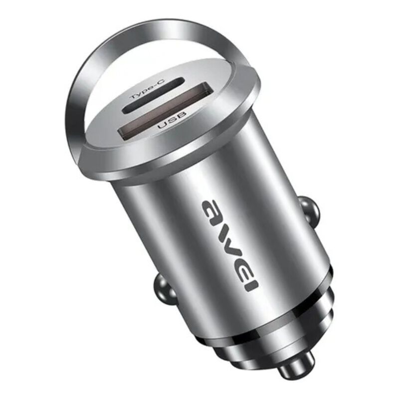 Awei C-708 Mini Cargador Inteligente (plateado) image number null