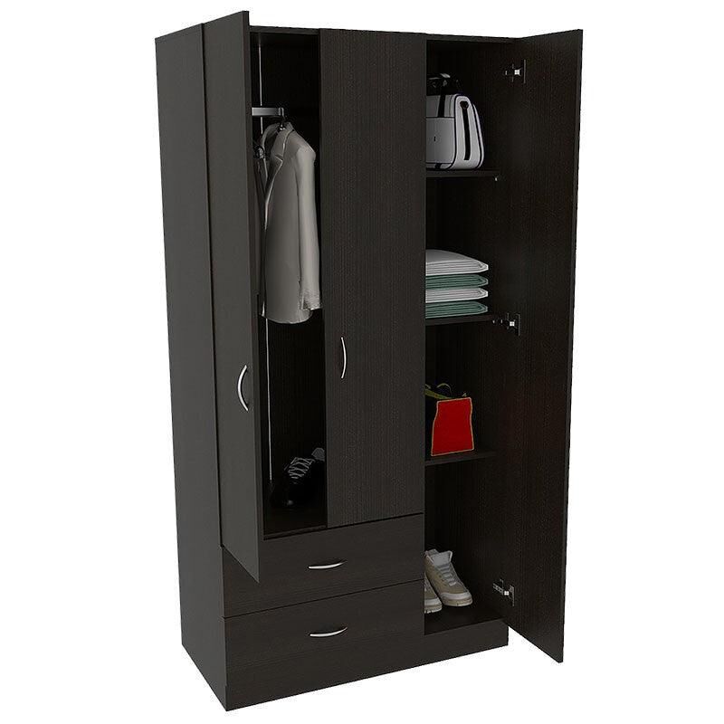 Closet América Wengue con Dos Cajones Virtual M... image number null