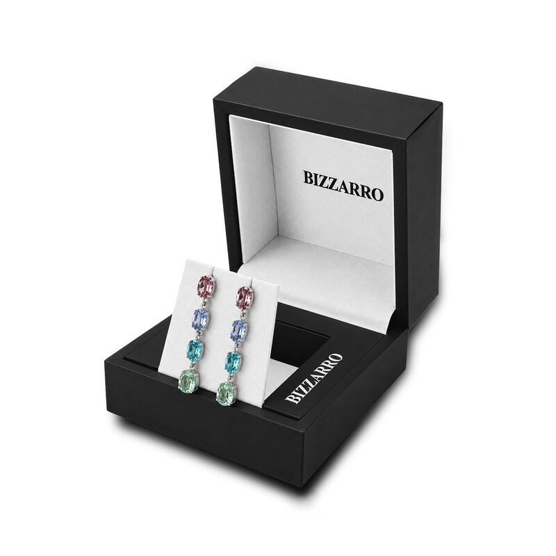 Aretes Plata 925 Con Piedras De Color image number null