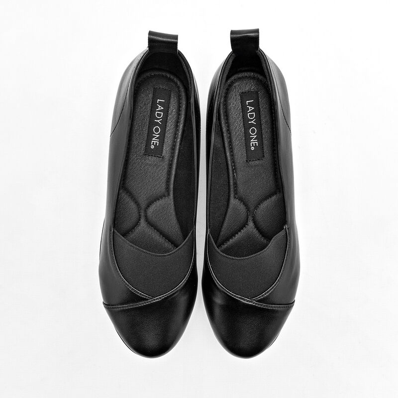 Lady One Zapato de horma c&oacute;moda para mujer negr... image number null