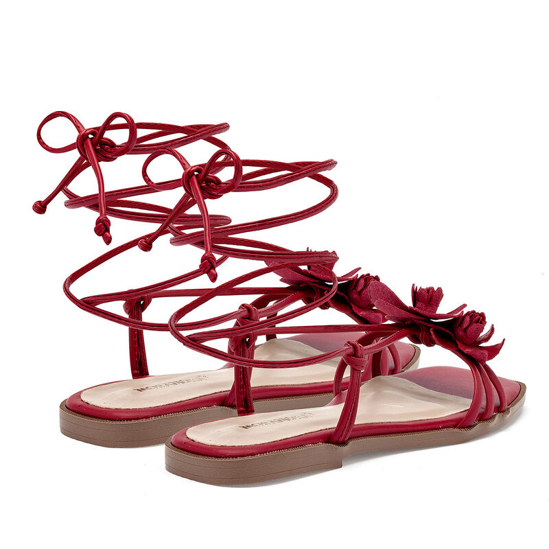 Moramora sandalia piso para mujer rojo cod 1407... image number null
