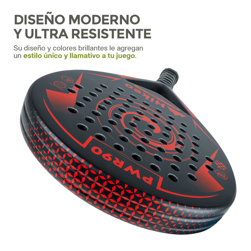 Pala de Padel con 3 Pelotas Funda Grip Raqueta ... image number null
