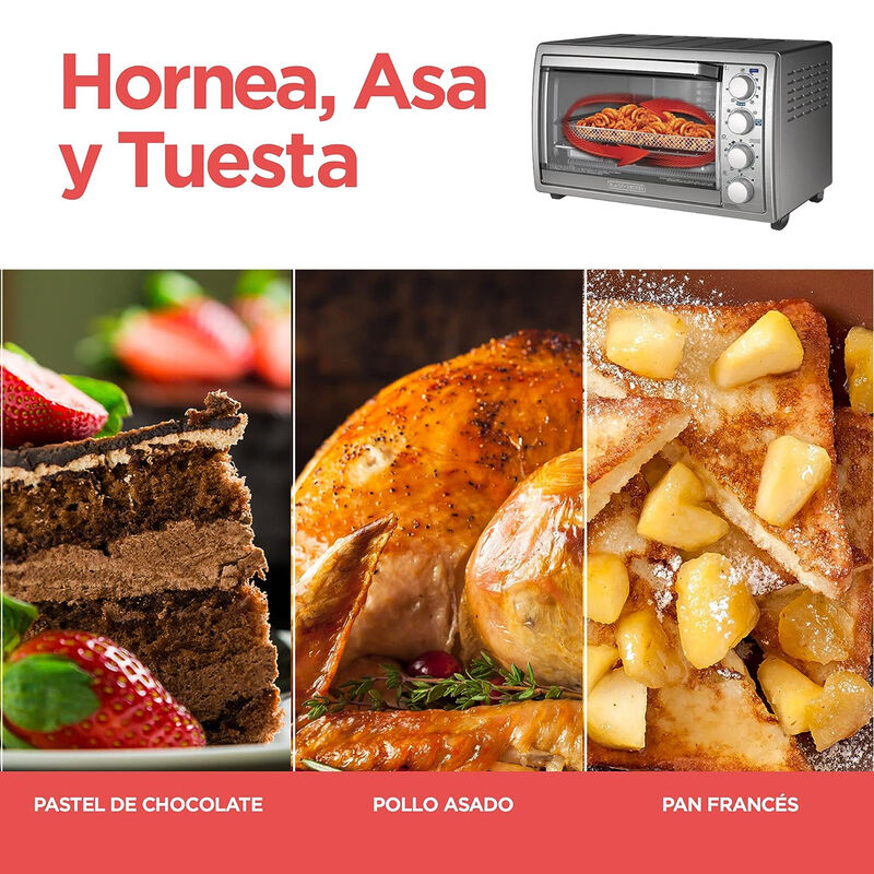 Horno freidora de aire B+D color Plateado TO431... image number null